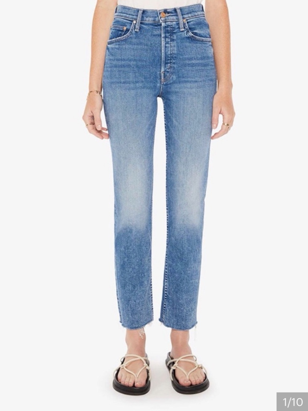 MOTHER The Tomcat Ankle Fray Size 27